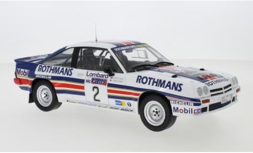 Modelauto Opel Manta 400 No.2 Rothmans Rally Team Rothmans Rally WM RAC Rally 1983 H.Toivonen/F.Gallagher 1/18 IXO