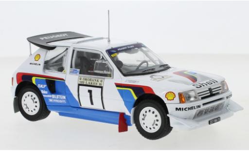 Modelauto Peugeot 205 Turbo 16 T16 E2 No.1 Rally WM 1000 Lakes Rally 1986 T.Salonen/S.Harjanne 1/24 IXO