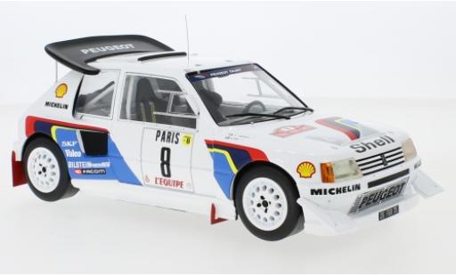 Modelauto Peugeot 205 Turbo 16 T16 E2 No.8 Talbot Sport Rally WM Rally Monte Carlo 1986 B.Saby/J-F.Fauchille 1/18 IXO