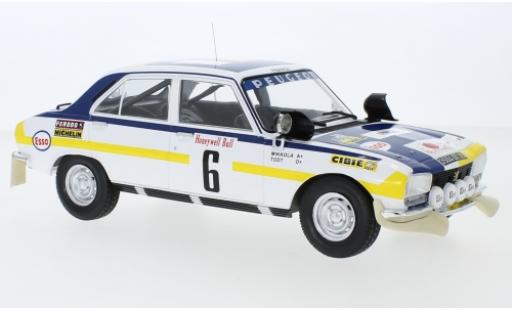 Modelauto Peugeot 504 Rallye Ti No.6 Rally Marokko 1975 H.Mikkola/J.Todt 1/18 IXO