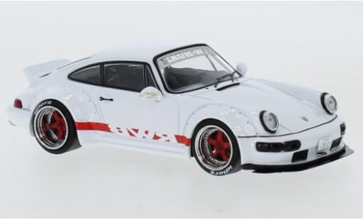 Modelauto Porsche 911 RWB wit/Dekor RAUH-Welt 1/43 IXO