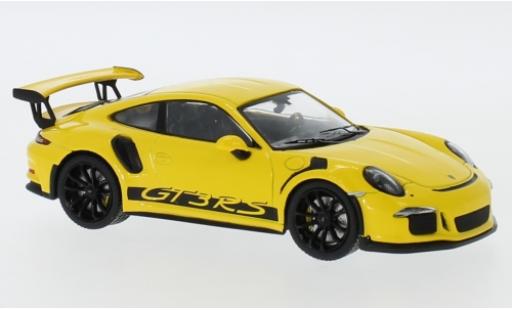Modelauto Porsche 911 GT3 RS geel 2017 1/43 IXO