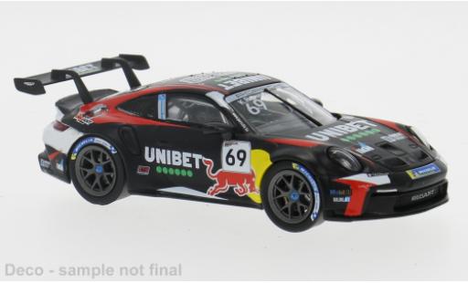 Modelauto Porsche 911 GT3 Cup Cup Zolder 2024 #69 1/43 IXO