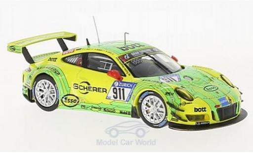 Modelauto Porsche 911 GT3 R No.911 24h N&Atilde;&frac14;rburgring 2017 .Dumas/.Lietz/P.Pilet 1/43 IXO