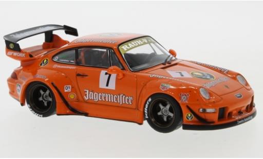 Modelauto Porsche 911 RWB J&Atilde;&curren;germeister No.7 RAUH-Welt 1/43 IXO