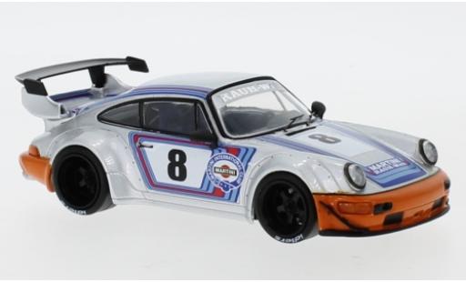 Modelauto Porsche 911 RWB grijs RAUH-Welt 1/43 IXO