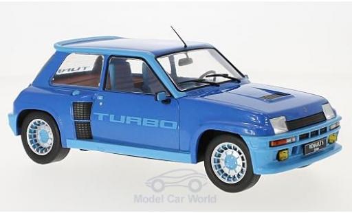 Modelauto Renault 5 Turbo 1 metallic blauw 1981 1/18 IXO