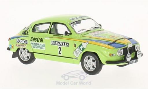 Modelauto Saab 96 Rally Sweden V4 No.2 WM Zweden 1976 S.Blomqvist/H.Sylvan 1/43 IXO