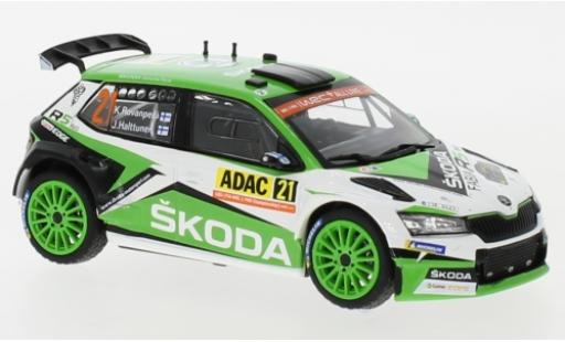 Modelauto Skoda Fabia R5 Evo No.21 Rally WM Rally Duitsland 2019 K.Rovanper&Atilde;&curren;/J.Halttunen 1/43 IXO