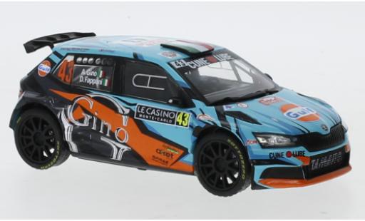 Modelauto Skoda Fabia R5 Evo No.43 Rally WM Rally Monte-Carlo 2020 A.Gino/D. Fappani 1/43 IXO