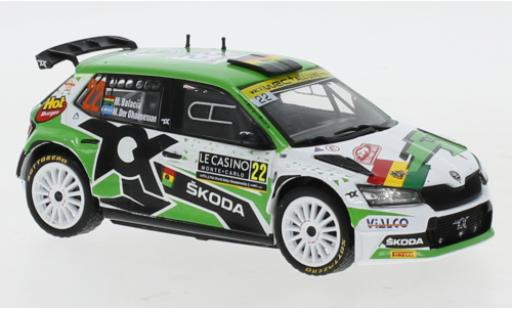 Modelauto Skoda Fabia R5 Evo Rally 2 No.22 Rally Monte Carlo 2021 M.Bulacia Wilkinson/M.Der Ohannesian 1/43 IXO