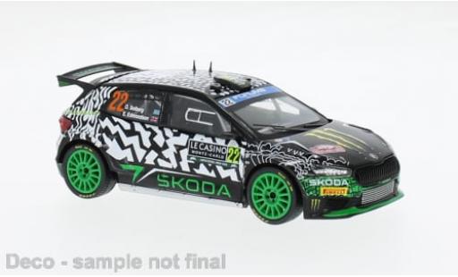 Modelauto Skoda Fabia Rally2 No.22 WRC Rally Monte Carlo 2024 1/43 IXO