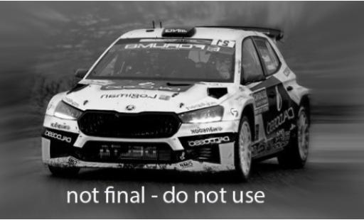 Modelauto Skoda Fabia RS Rally2 WRC Rally Monte Carlo 2025 #21 1/43 IXO