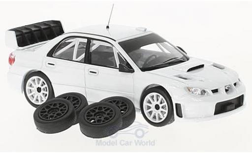Modelauto Subaru Impreza Base S12B wit 2008 Plain Body Version inklusive 4 Ersatzr&Atilde;&curren;der 1/43 IXO