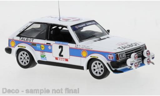 Modelauto Talbot Sunbeam Lotus No.2 Sport Tour de Corse 1981 G.Frequelin/J.Todt 1/43 IXO