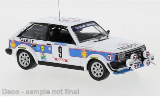 Modelauto Talbot Sunbeam Lotus No.9 Sport Tour de Corse 1981 H.Toivonen/F.Gallagher 1/43 IXO