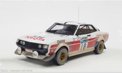 Modelauto Toyota Celica Rally 2000 GT (RA21) No.18 RAC 1977 1/18 IXO