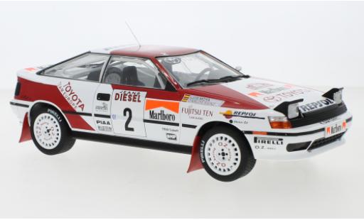 Modelauto Toyota Celica ST165 GT-Four No.2 Team Europe Rally WM Rally San Remo 1990 C.Sainz/L.Moya 1/18 IXO