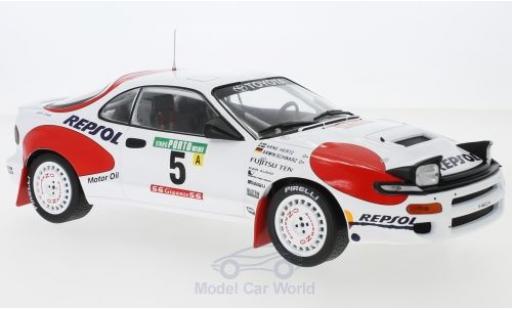 Modelauto Toyota Celica ST185 GT-Four No.5 Team Europe Rally WM Rally Portugal 1992 A.Schwarz/A.Hertz 1/18 IXO