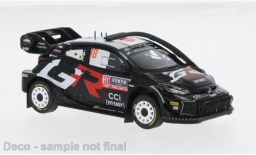Modelauto Toyota Yaris Rally1 Rally 1 No.18 WRC Safari Rally Kenia 2024 1/43 IXO