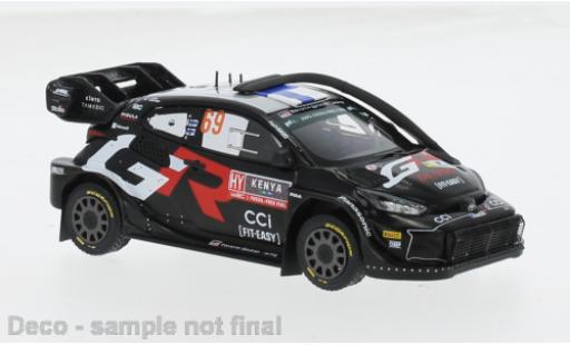 Modelauto Toyota Yaris Rally1 Rally 1 No.69 WRC Safari Rally Kenia 2024 1/43 IXO