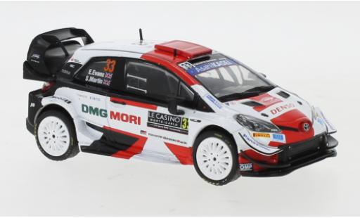 Modelauto Toyota Yaris WRC No.33 Rally WM Rally Monte Carlo 2021 E.Evans/S.Martin 1/43 IXO