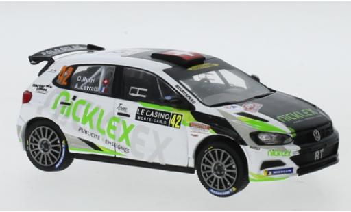 Modelauto Volkswagen Polo GTI R5 No.42 Rally WM Rally Monte Carlo 2020 O.Burri/A.Levratti 1/43 IXO