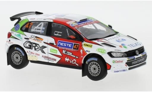 Modelauto Volkswagen Polo GTI R5 No.47 Rally WM Rally Finnland 2019 E.Lindholm/M.Korhonen 1/43 IXO