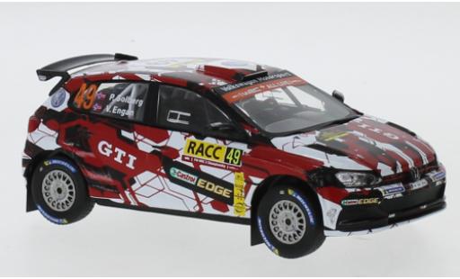Modelauto Volkswagen Polo GTI R5 No.49 Rally WM Rally Catalunya 2018 P.Solberg/V.Engan 1/43 IXO