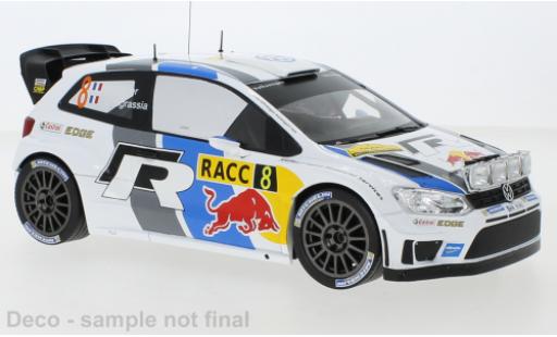 Modelauto Volkswagen Polo WRC R No.8 Motorsport Rally Catalunya 2013 with night lights S.Ogier/J.Ingrassia 1/18 IXO