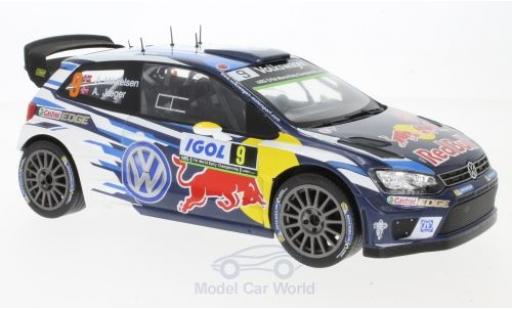 Modelauto Volkswagen Polo WRC R No.9 Motorsport Red Bull Rally WM Tour de Corse 2016 A.Mikkelsen/A.Jaeger 1/18 IXO