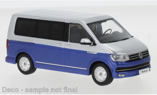 Modelauto Volkswagen T6 T6 Multivan grijs/blauw 2017 1/43 IXO