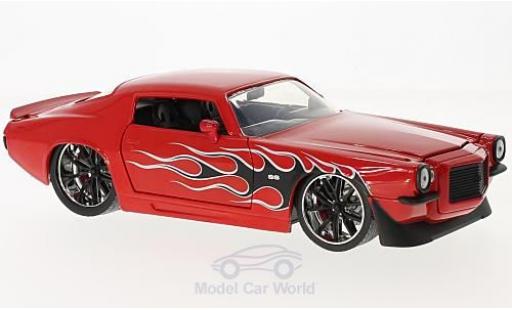 Modelauto Chevrolet Camaro Coupe rood/Dekor 1971 1/24 Jada Toys