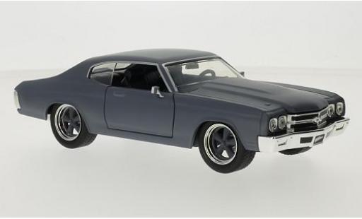 Modelauto Chevrolet Chevelle SS mat-grijs Fast & Furious 1970 Doms 1/24 Jada Toys