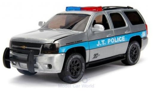 Modelauto Chevrolet Tahoe police grijs/blauw J.T.Politie 2010 1/24 Jada Toys