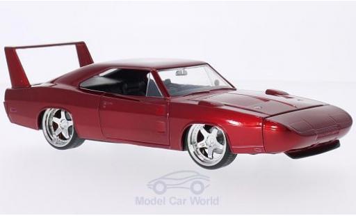 Modelauto Dodge Charger Daytona metallic rood Furious 7 1969 Tuning 1/24 Jada Toys