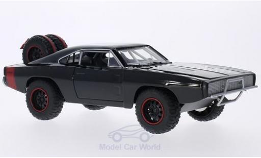 Modelauto Dodge Charger R/T Off Road zwart/rood Fast & Furious 1970 Doms Offroad 1/24 Jada Toys