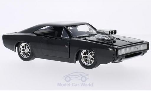 Modelauto Dodge Charger tuning R/T zwart Furious 7 1970 1/24 Jada Toys