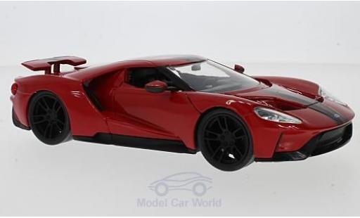 Modelauto Ford GT Berlinetta rood 2017 1/24 Jada Toys