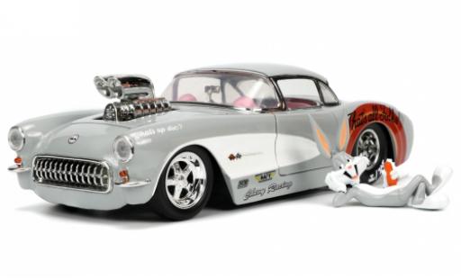 Modelauto Chevrolet Corvette Convertible (C1) Looney Tunes - Bugs Bunny 1957 1/24 Jada Toys