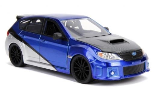 Modelauto Subaru Impreza STI WRX Tuning blauw/grijs Fast & Furious 2012 1/24 Jada Toys