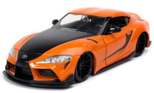 Modelauto Toyota Supra Fast & Furious GR oranje/mat-zwart 2020 1/24 Jada Toys