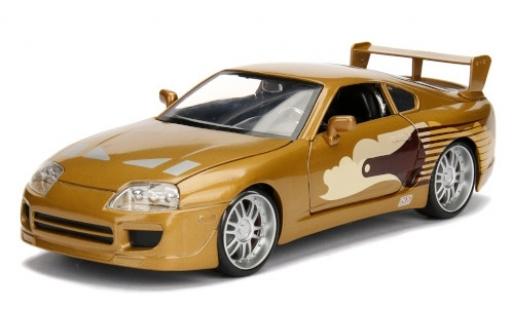 Modelauto Toyota Supra Fast & Furious Tuning metallic bruin/Dekor 1995 1/24 Jada Toys