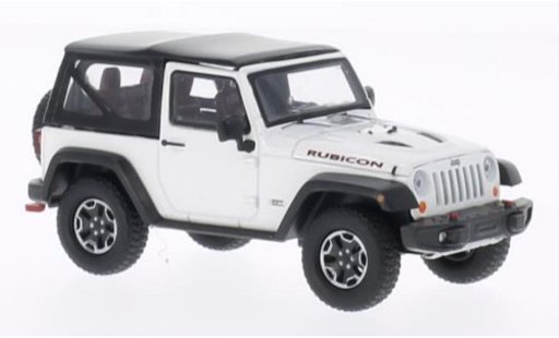 Jeep Wrangler Rubicon 1/43 Greenlight 10th verjaardag wit 2013 modelauto