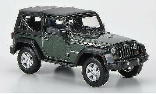 Jeep Wrangler Rubicon 1/43 Greenlight Softtop groen 2012 modelauto