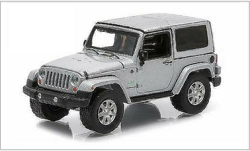Jeep Wrangler Base 1/64 Greenlight grijs 2011 modelauto