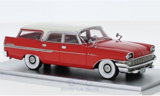 Modelauto Chrysler New Yorker Station Wagon Town & Country rood/wit 1958 1/43 Kess
