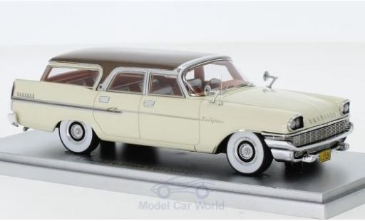 Modelauto Chrysler New Yorker Station Wagon Town & Country wit/bruin 1958 1/43 Kess