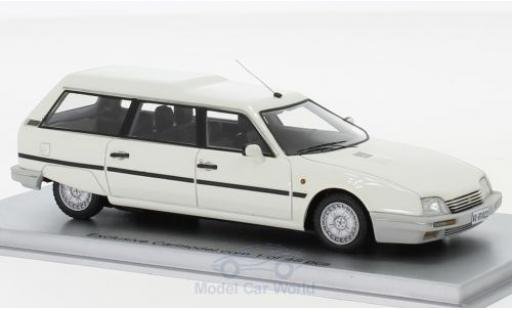 Modelauto Citroen CX Break 25 TRD Turbo 2 Stationwagen wit 1986 1/43 Kess