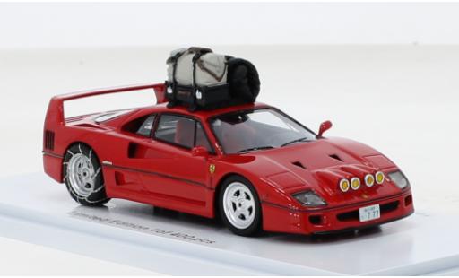 Modelauto Ferrari F40 Coupe rood Snow Drifting Japan 1993 1/43 Kess